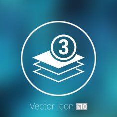 Elegant pyramid multiple layer element icons business N4