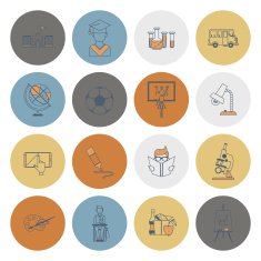 school and education icons N522