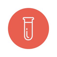 Test tube thin line icon N3