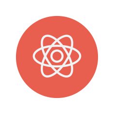 Atom thin line icon