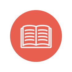 Open book thin line icon