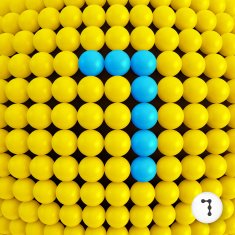 Number seven Abstract mathematics background