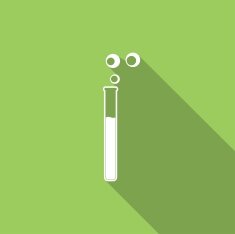 vitro icon with a long shadow