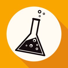 vitro icon on white circle with a long shadow