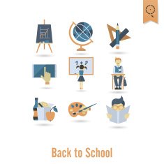 school and education icons N559