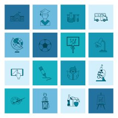 school and education icons N561