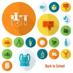 school and education icons N587