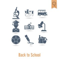school and education icons N592