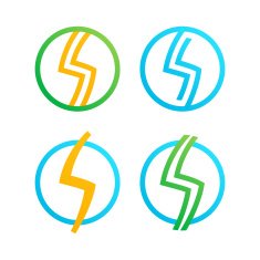 S letter line logo set N2