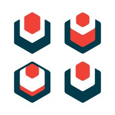 V letter line logo N2