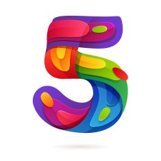 Number five volume logo