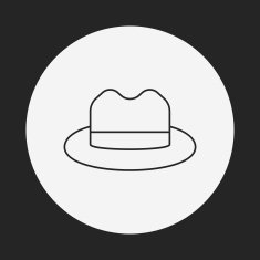 hat line icon N8