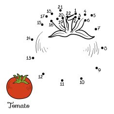 Numbers game fruits and vegetables (tomato) N2