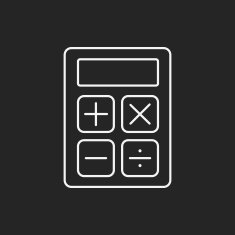 calculator line icon N7