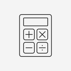 calculator line icon N9
