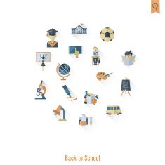 school and education icons N609
