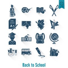 school and education icons N610