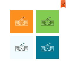 school and education icons N618