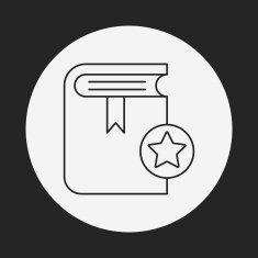 media book line icon N3
