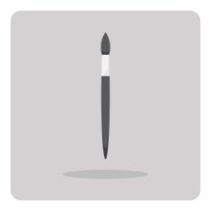 Vector of flat icon paintbrush