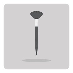Vector of flat icon paintbrush N2