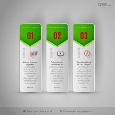 Modern tabs as design elements Business symbols N25