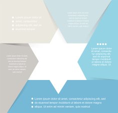 David Star design template and infographics abstract background