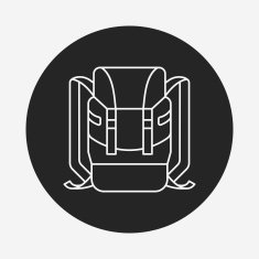 backpack line icon N20