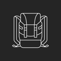 backpack line icon N21