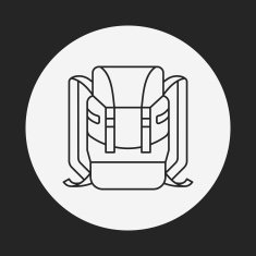 backpack line icon N22