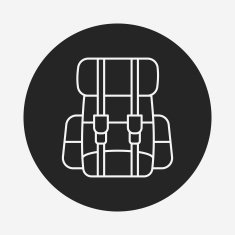 backpack line icon N25