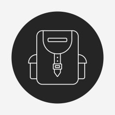 backpack line icon N29