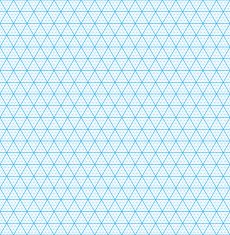 Isometric grid paper Seamless pattern