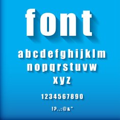 3d font
