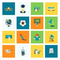 school and education icons N641