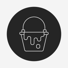 Pigment paint line icon N6