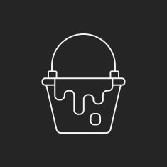 Pigment paint line icon N7