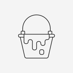Pigment paint line icon N9
