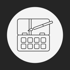 Palette line icon N12