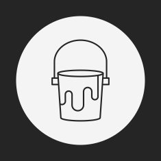 Pigment paint line icon N12