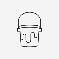 Pigment paint line icon N13