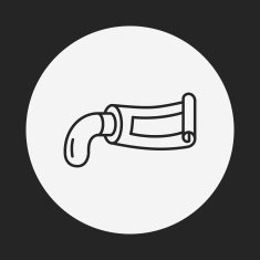 Pigment paint line icon N16