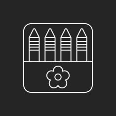 crayon line icon N2