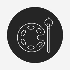 Palette line icon N18