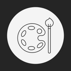 Palette line icon N20