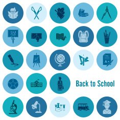 school and education icons N678