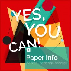 Flat design square banner with slogan N26
