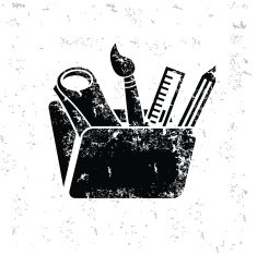 Education design on old background vector
