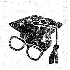 Education design on old background vector N3
