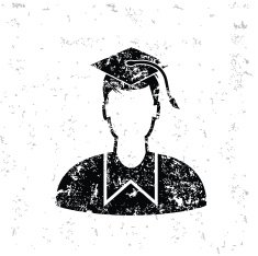 Student design on old background vector N2